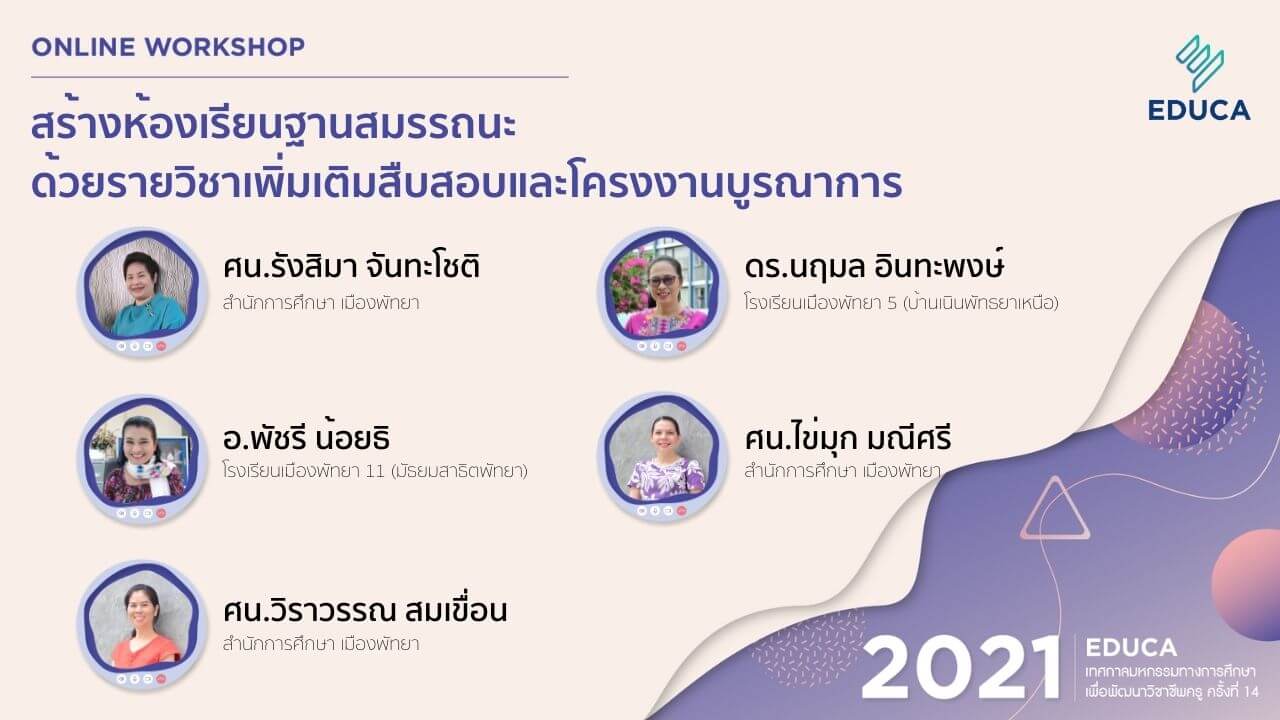 สร้างห้องเรียนฐานสมรรถนะด้วยรายวิชาเพิ่มเติมสืบสอบและโครงงานบูรณาการ