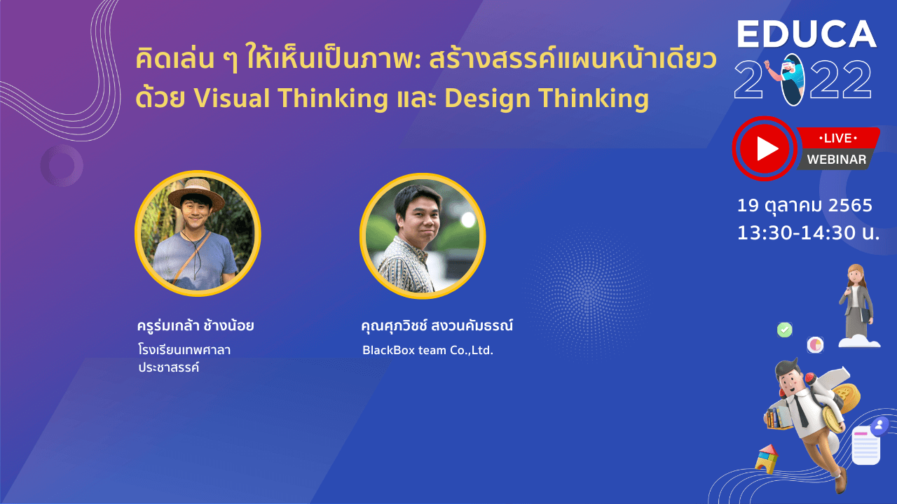 คิดเล่น ๆ ให้เห็นเป็นภาพ : สร้างสรรค์แผนหน้าเดียวด้วย Visual Thinking และ Design Thinking