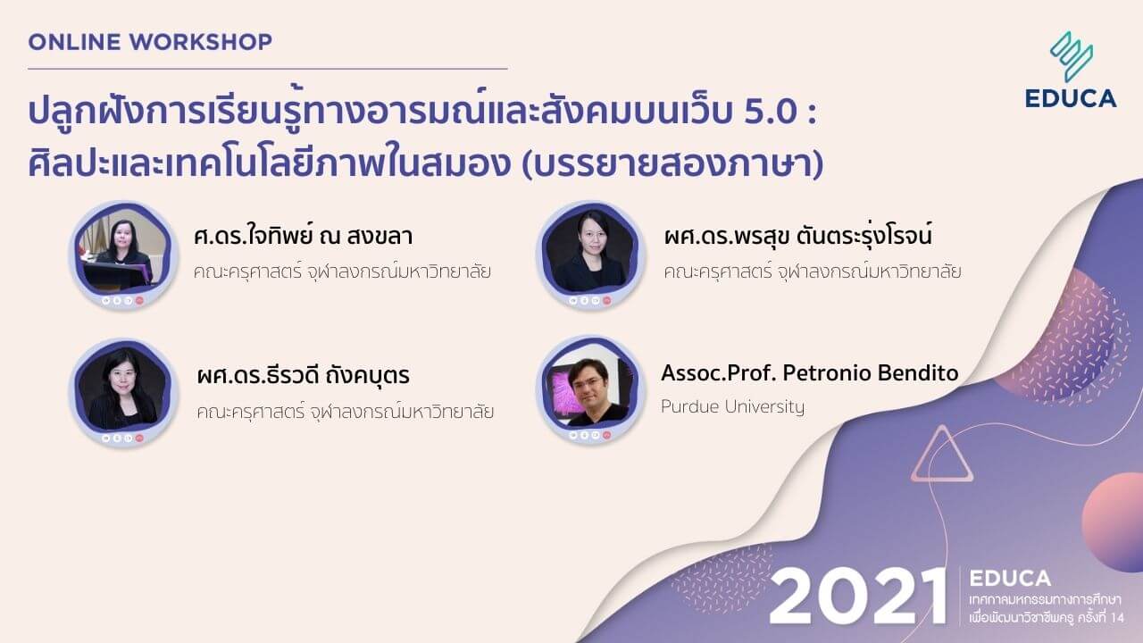 ปลูกฝังการเรียนรู้ทางอารมณ์และสังคมบนเว็บ 5.0 : ศิลปะและเทคโนโลยีภาพในสมอง