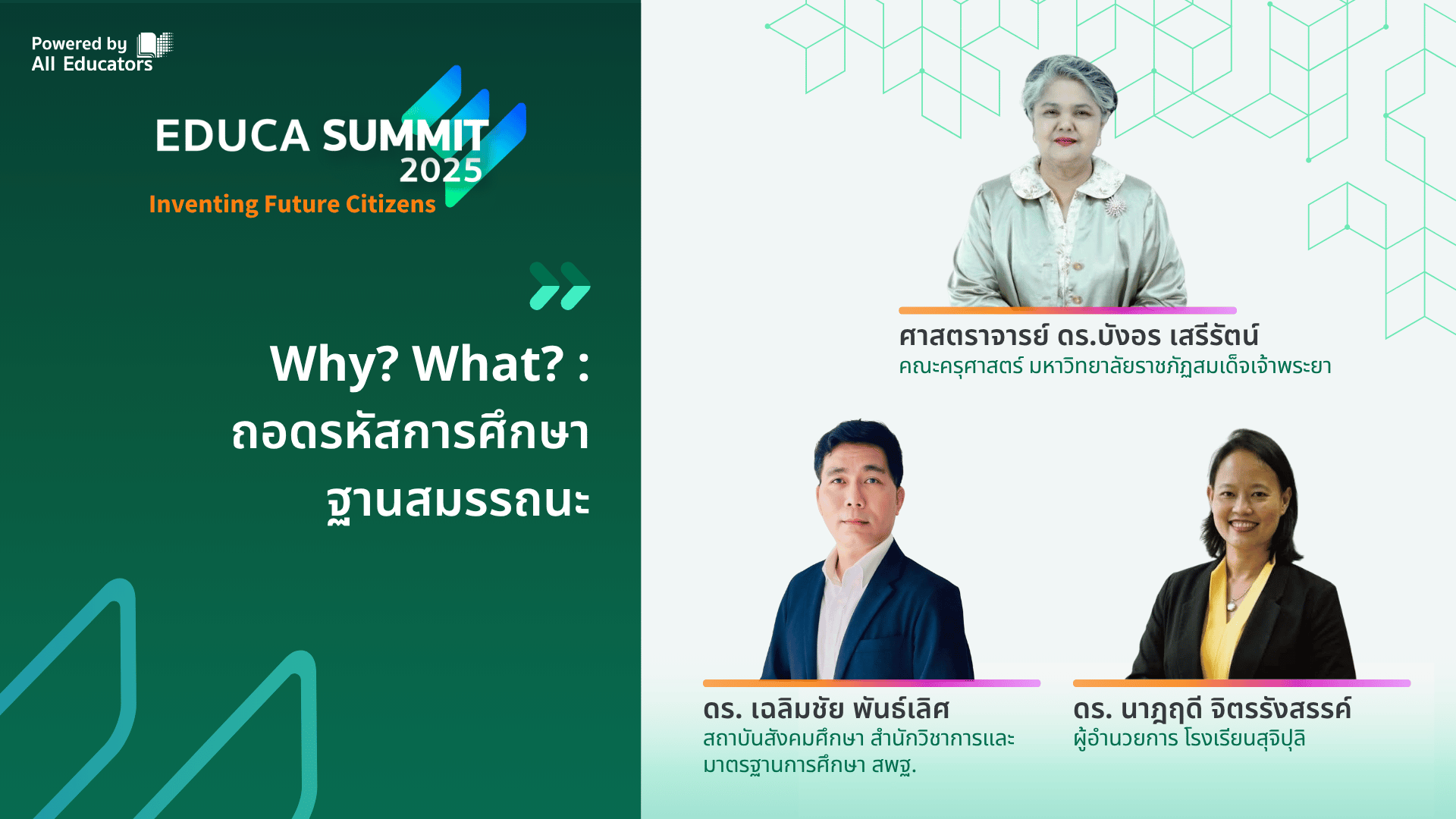 Why? What? : ถอดรหัสการศึกษาฐานสมรรถนะ