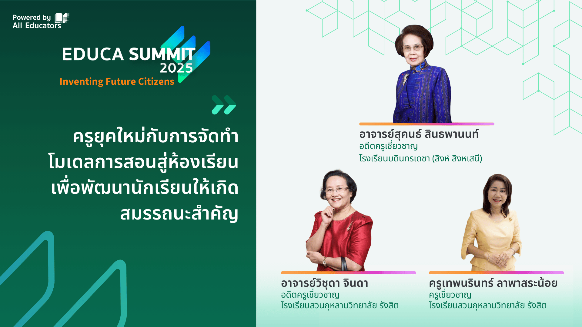 ครูยุคใหม่กับ การจัดทำโมเดลการสอนสู่ห้องเรียน เพื่อพัฒนานักเรียนให้เกิดสมรรถนะสำคัญ