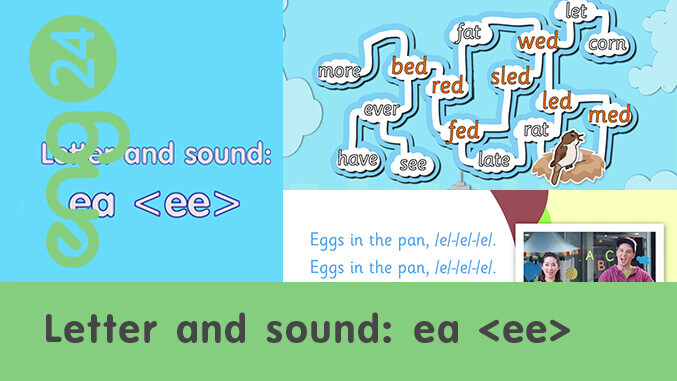 Letter and sound: ea <ee>